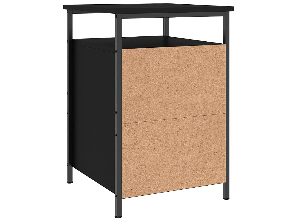Nachttische 2 Stk. Schwarz 40x42x60 cm Holzwerkstoff