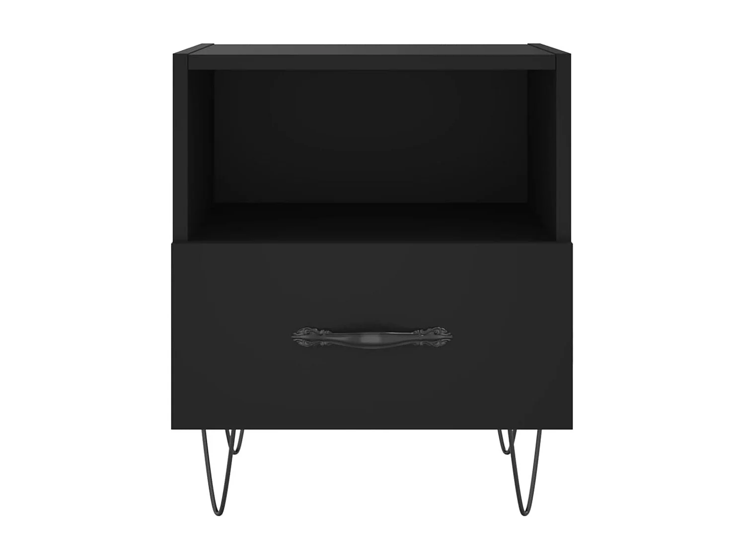 Nachttische 2 Stk. Schwarz 40x35x47,5 cm Holzwerkstoff