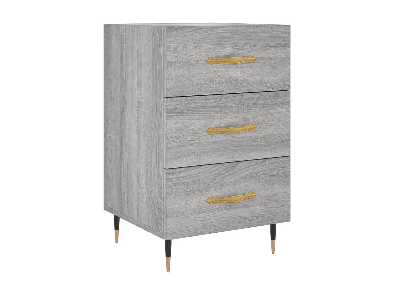 Nachttisch Grau Sonoma 40x40x66 cm Holzwerkstoff