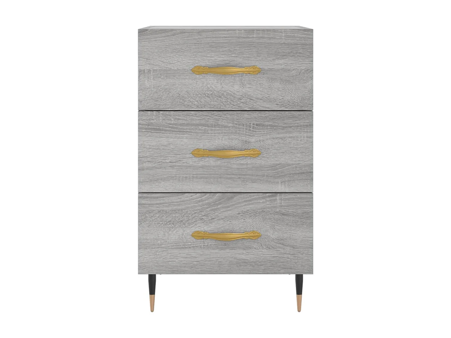 Nachttisch Grau Sonoma 40x40x66 cm Holzwerkstoff
