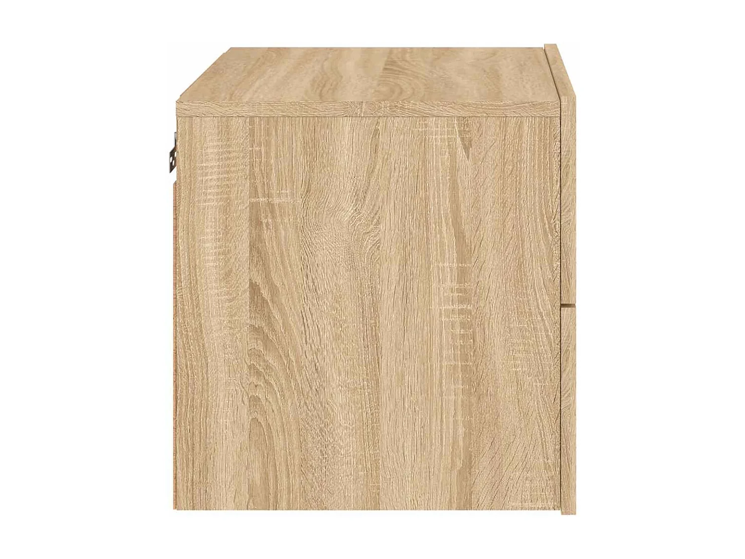 Tables de chevet murales avec lumières LED 2 pcs chêne sonoma