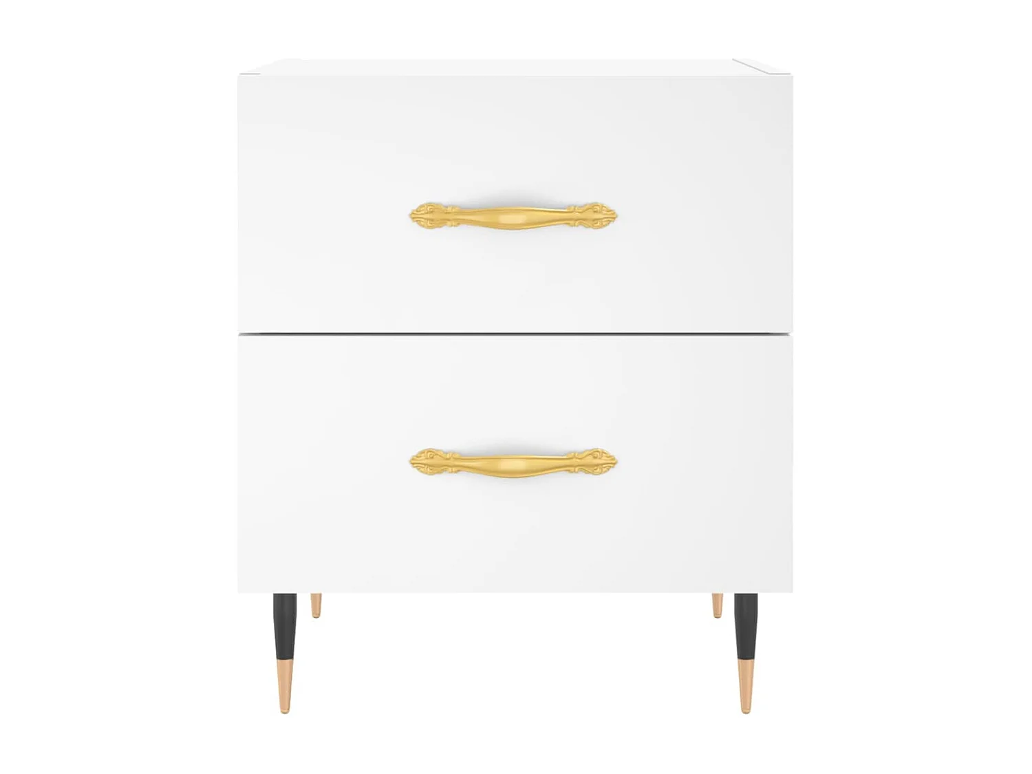 Nachttisch Weiß 40x35x47,5 cm Holzwerkstoff