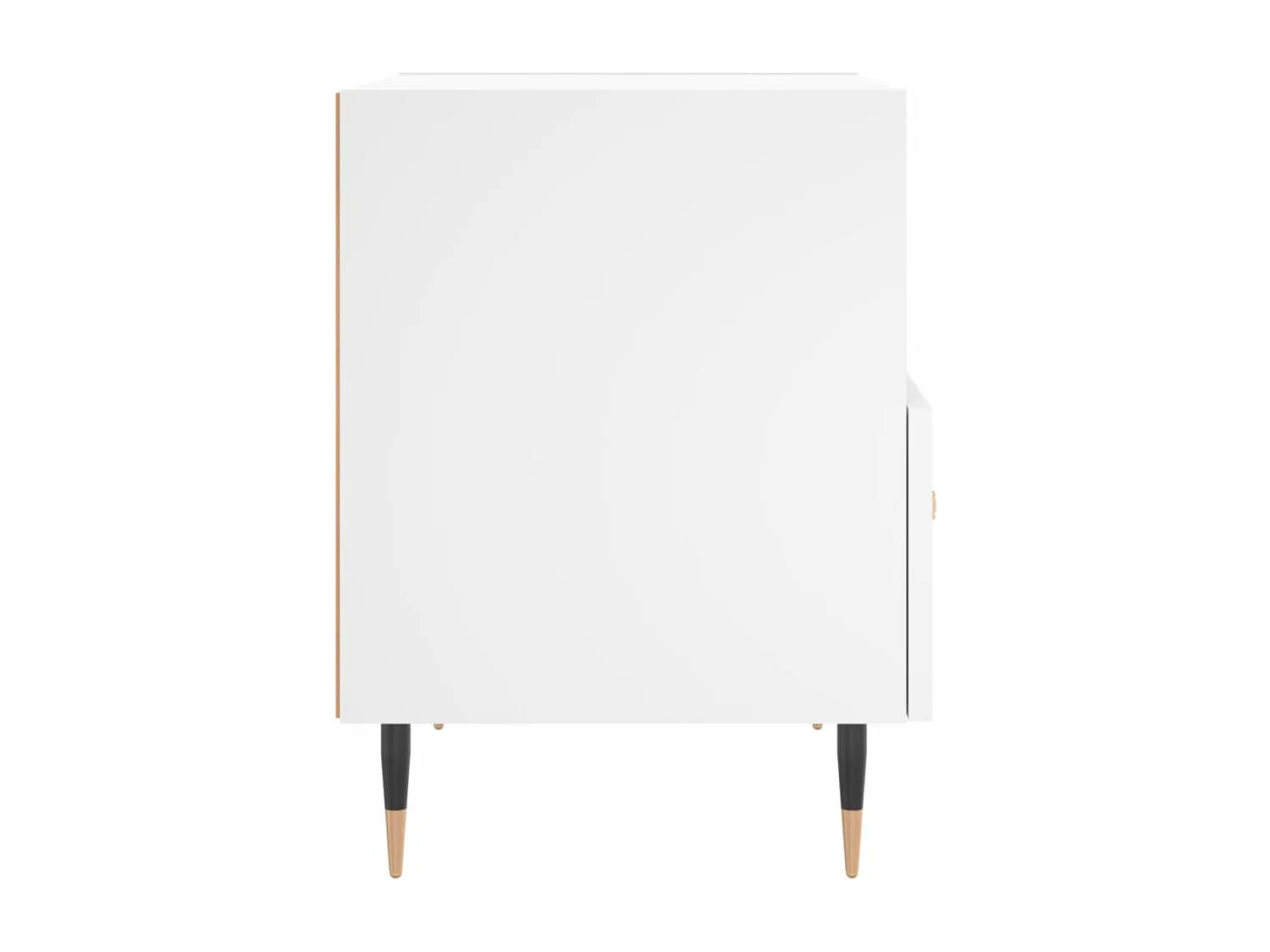 Nachtkastje 40x35x47,5 cm bewerkt hout wit