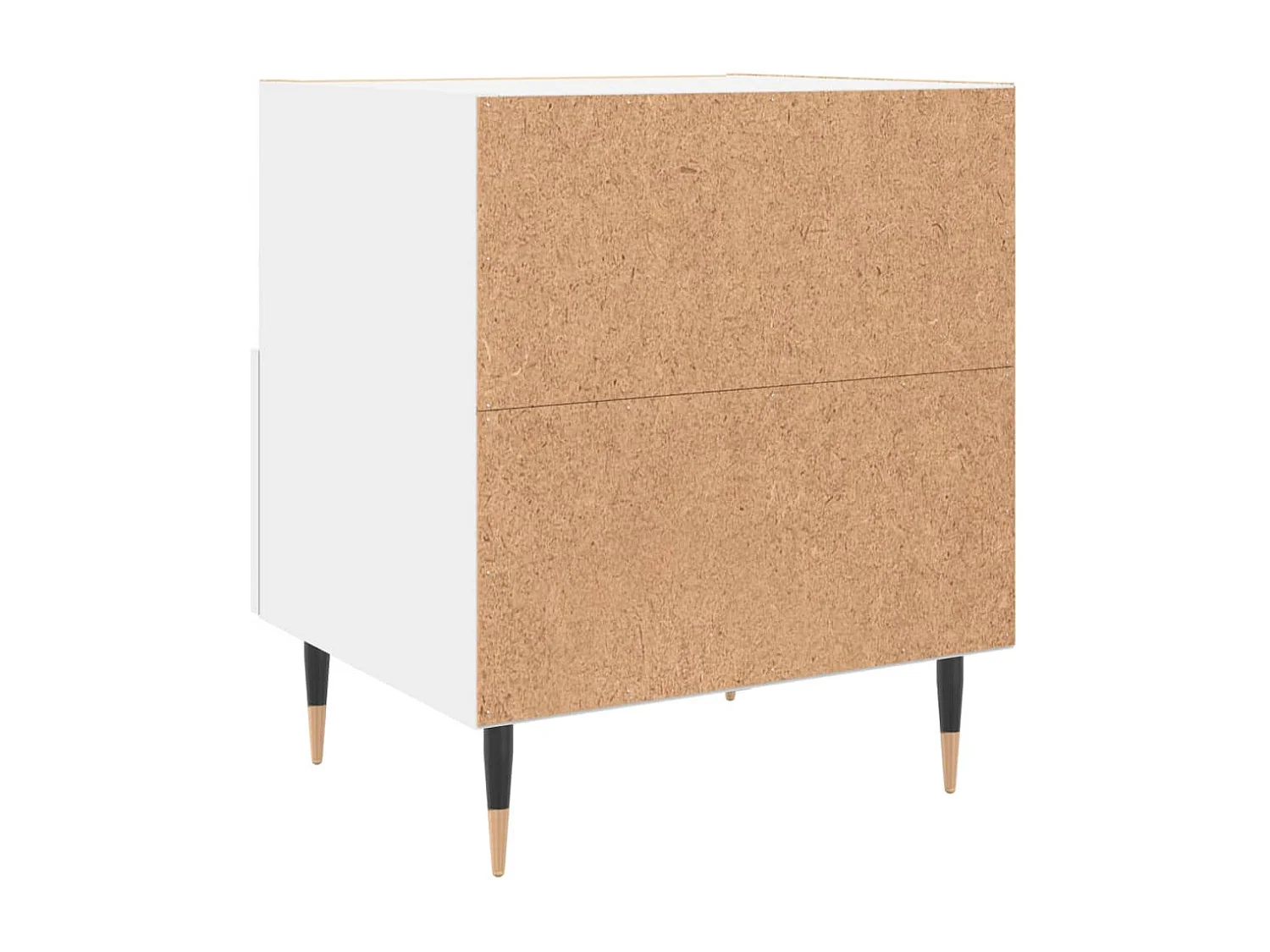 Nachtkastje 40x35x47,5 cm bewerkt hout wit