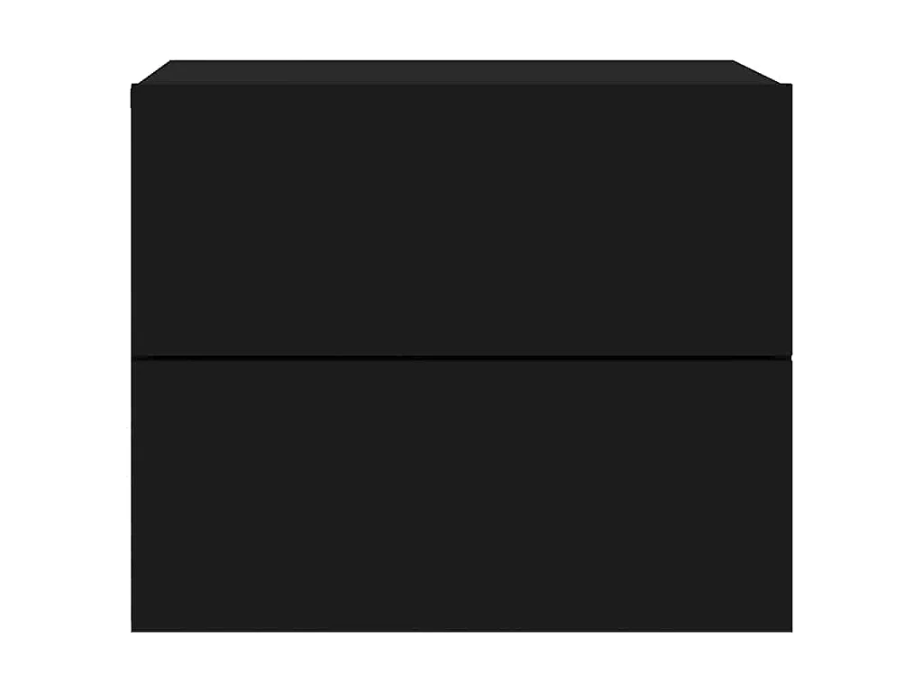 Mesa de cabeceira de parede com luzes LED preto