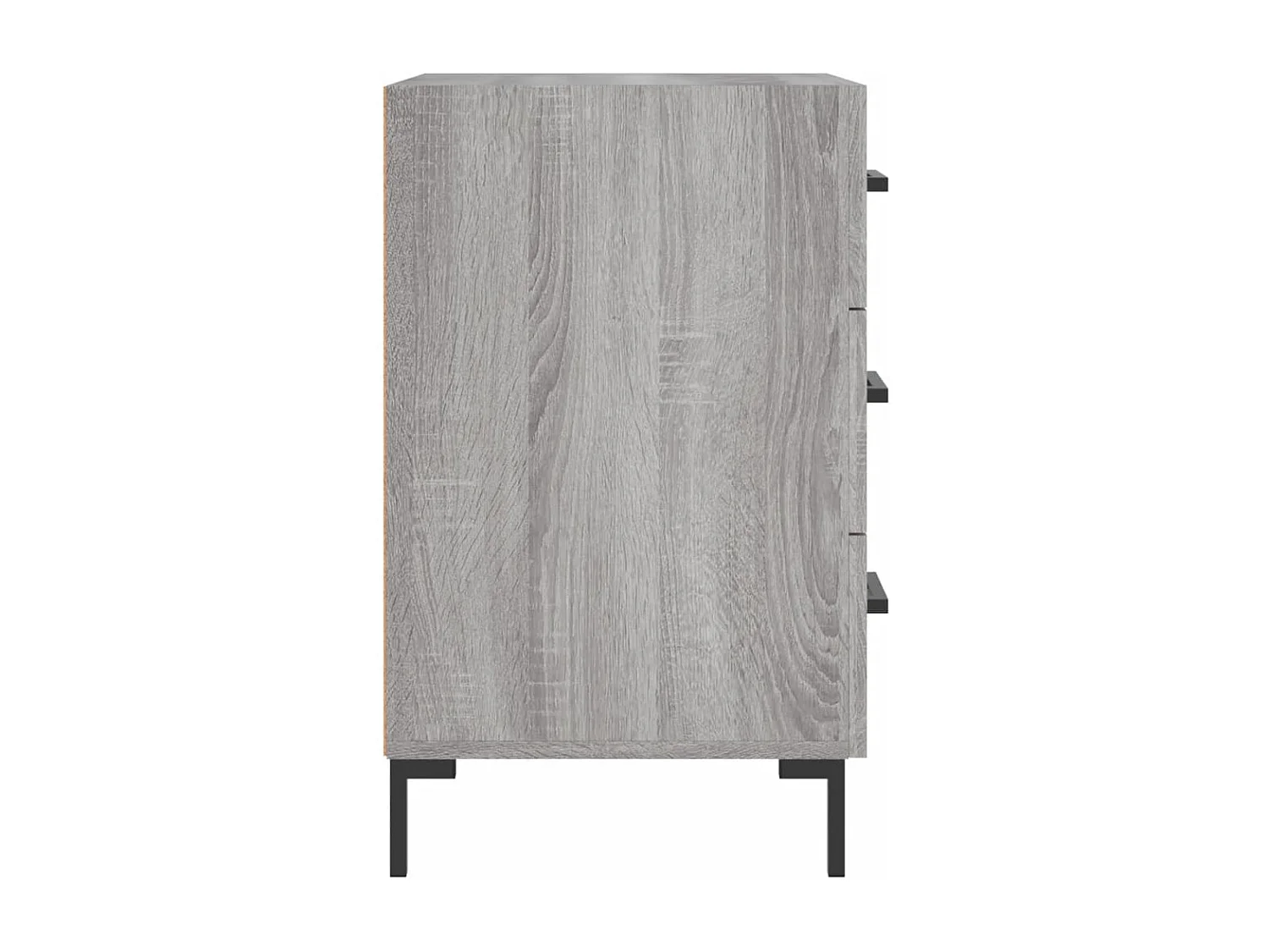 Table de chevet sonoma gris 40x40x66 cm bois d'ingénierie