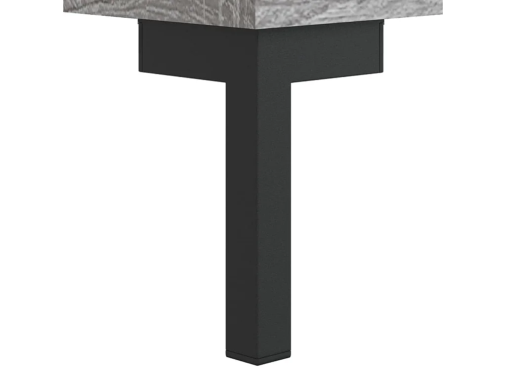Comodino Grigio Sonoma 40x40x66 cm in Legno Multistrato