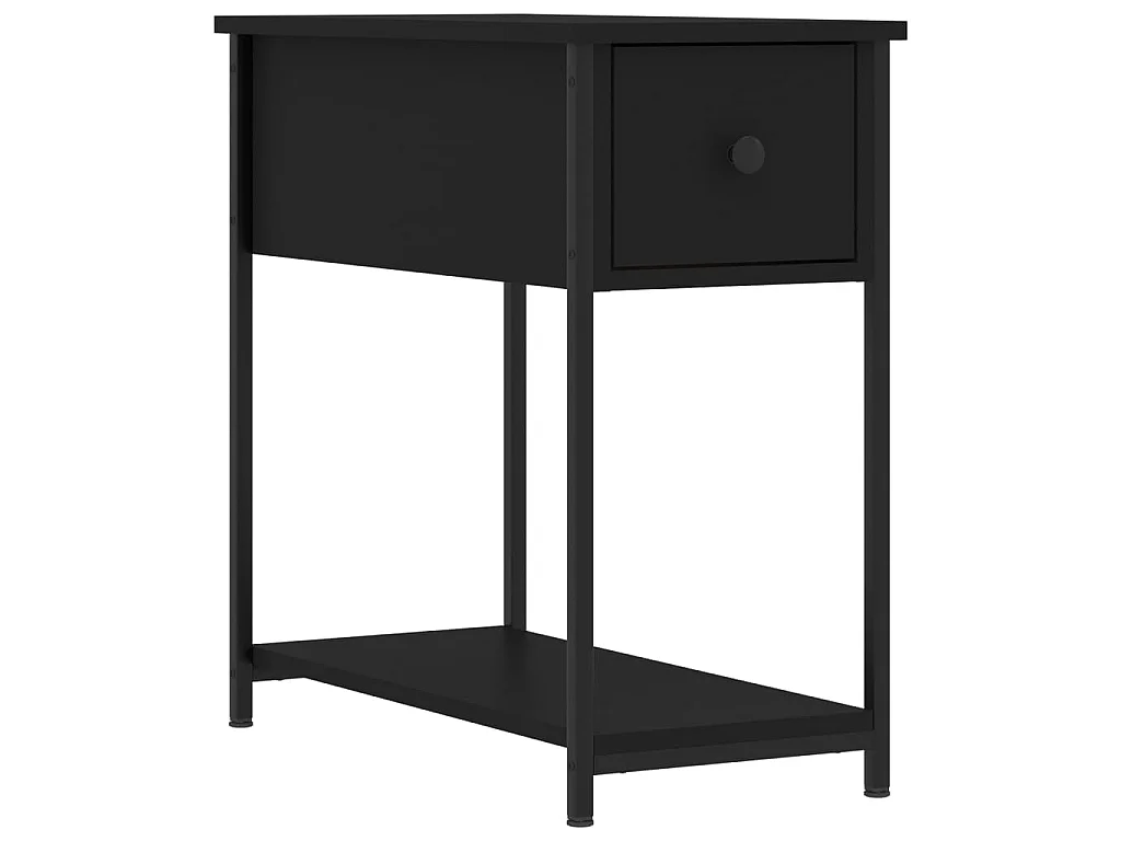Nachttische 2 Stk. Schwarz 30x60x60 cm Holzwerkstoff