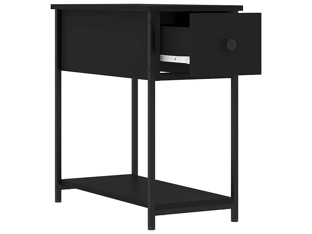 Nachttische 2 Stk. Schwarz 30x60x60 cm Holzwerkstoff