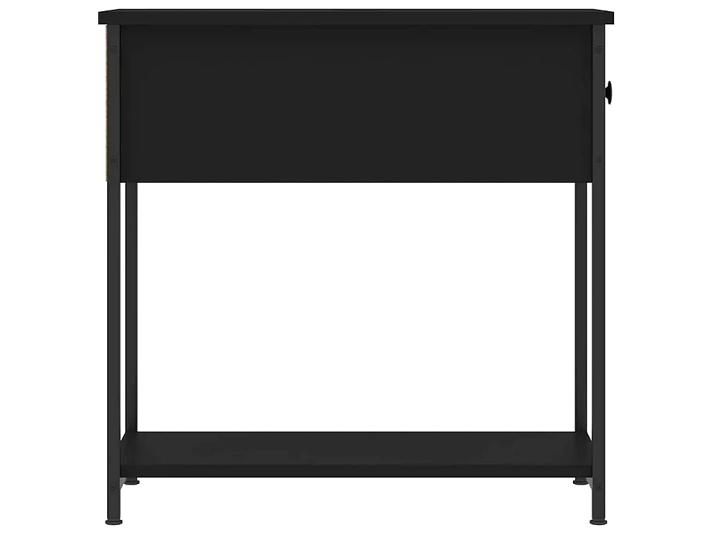Tables de chevet 2 pcs noir 30x60x60 cm bois d’ingénierie