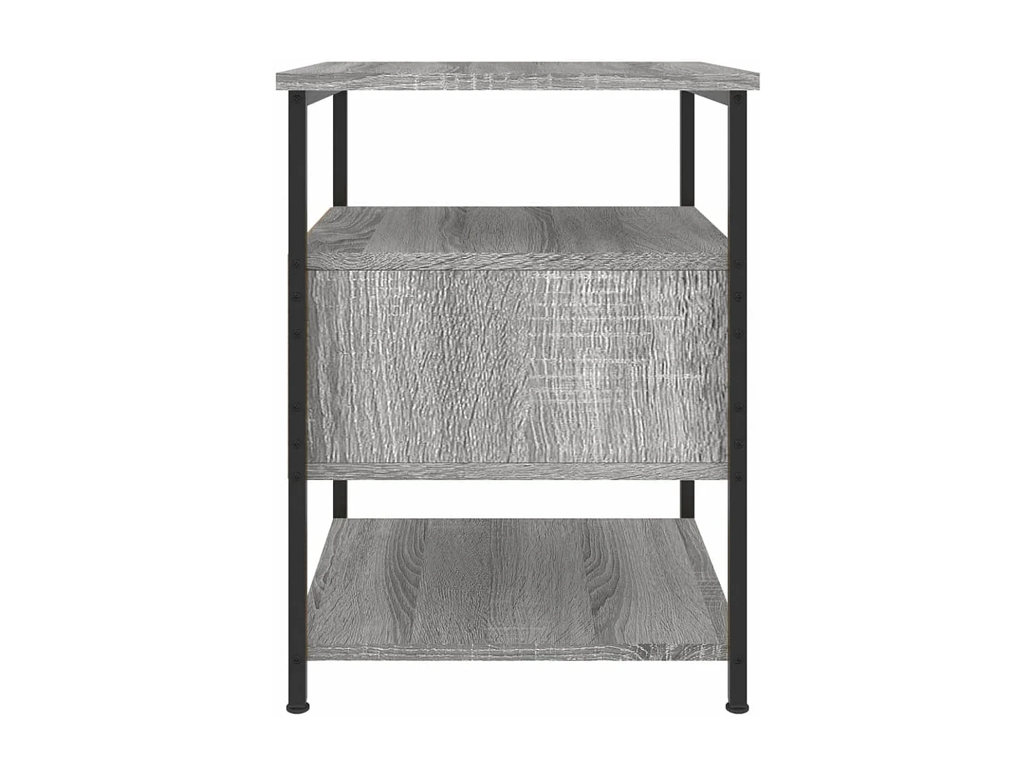 Nachtkastjes 2 st 40x42x56 cm bewerkt hout grijs sonoma eiken