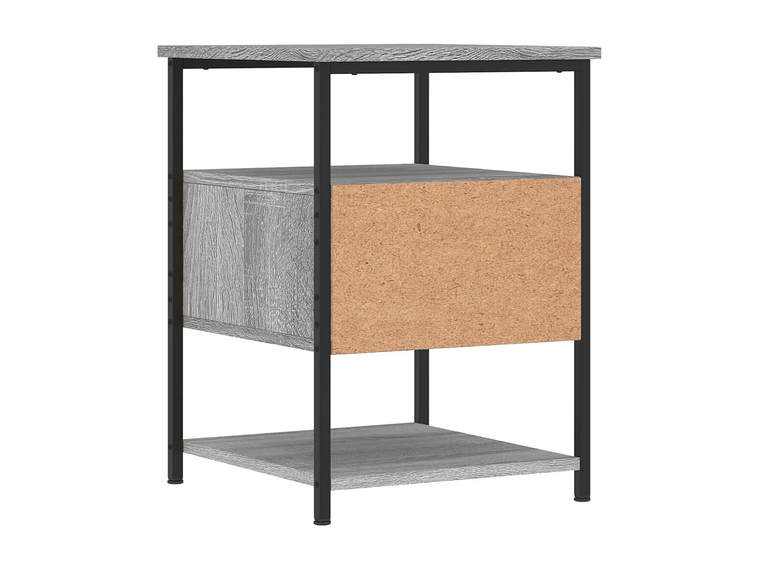 Nachtkastjes 2 st 40x42x56 cm bewerkt hout grijs sonoma eiken