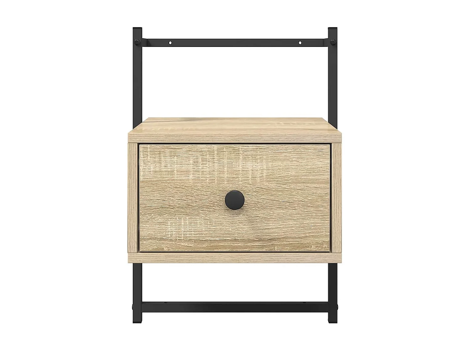 Table de chevet murale chêne sonoma 35x30x51 cm