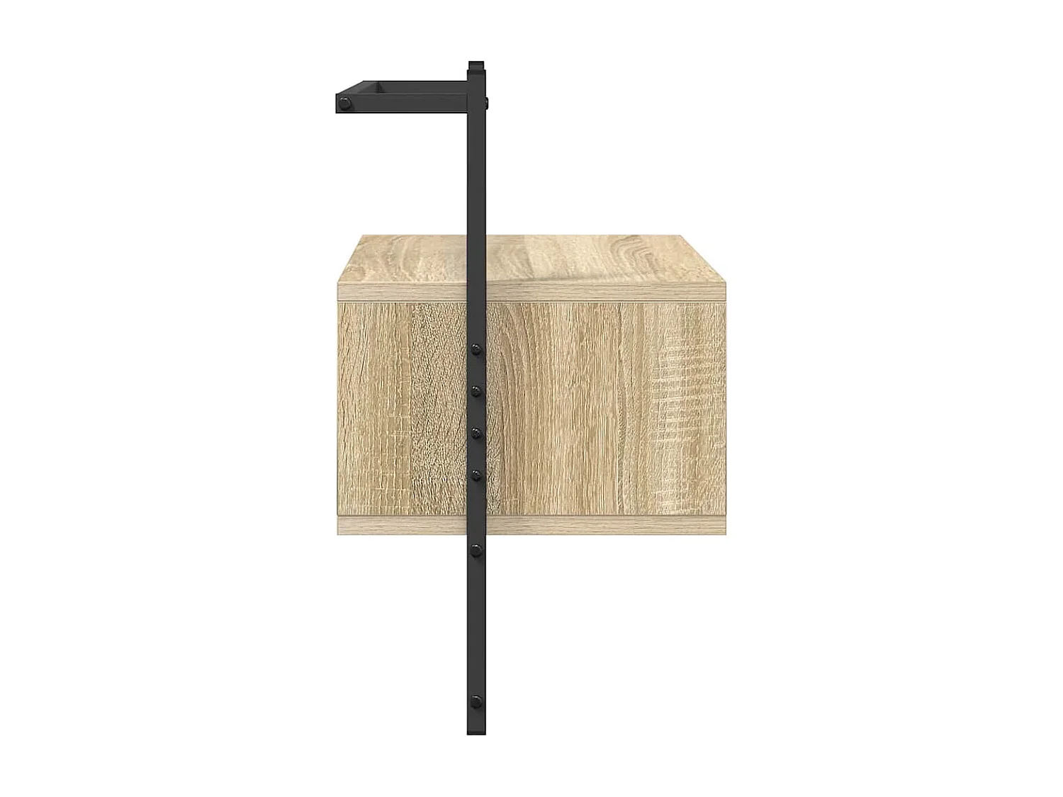 Table de chevet murale chêne sonoma 35x30x51 cm