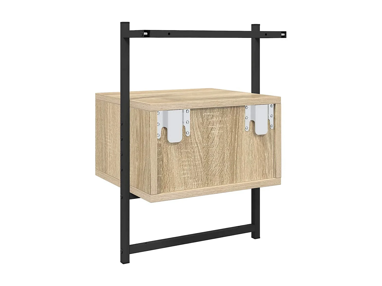 Table de chevet murale chêne sonoma 35x30x51 cm