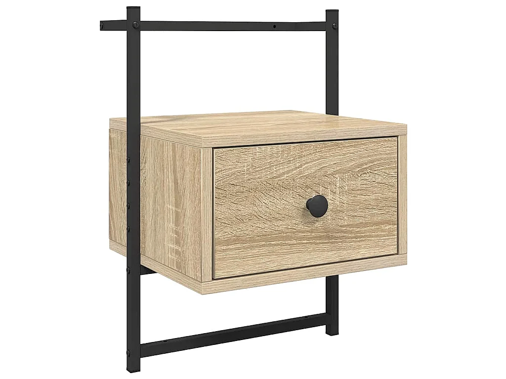 Wand-Nachttisch Sonoma-Eiche 35x30x51 cm Holzwerkstoff