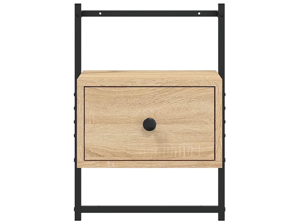 Wand-Nachttisch Sonoma-Eiche 35x30x51 cm Holzwerkstoff