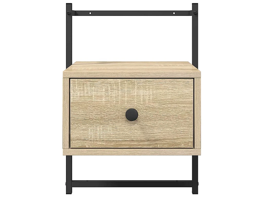 Wand-Nachttisch Sonoma-Eiche 35x30x51 cm Holzwerkstoff