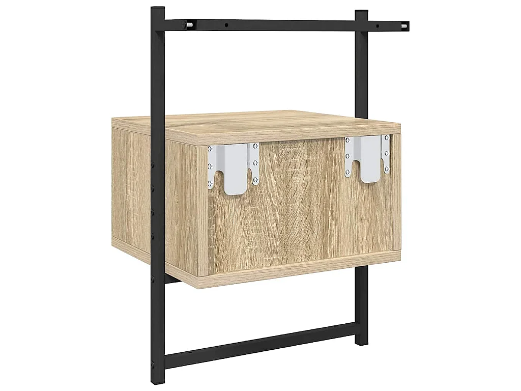 Wand-Nachttisch Sonoma-Eiche 35x30x51 cm Holzwerkstoff
