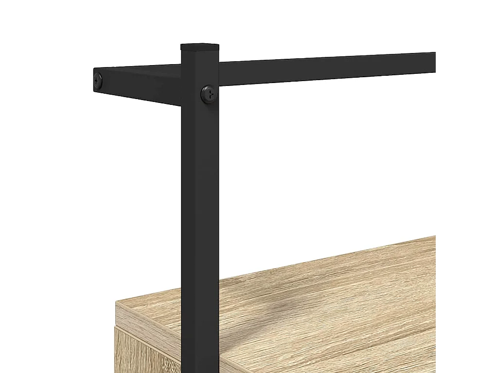 Mesa cabeceira parede 35x30x51cm deriv. madeira carvalho sonoma