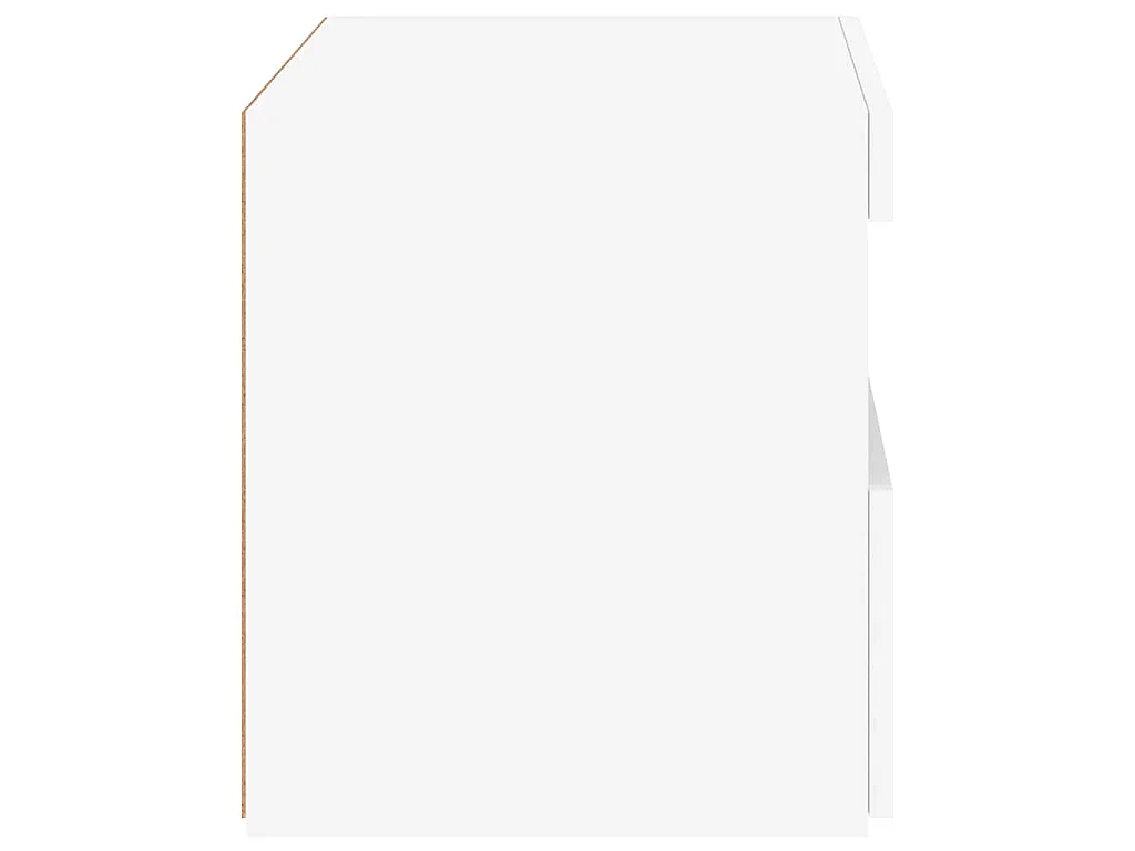 Nachtkastje met LED-verlichting 50x40x45 cm wit
