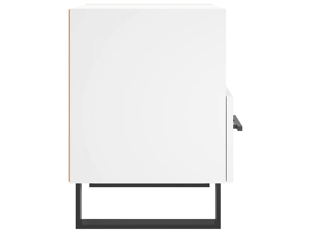 Comodino Bianco 40x35x47,5 cm in Legno Multistrato