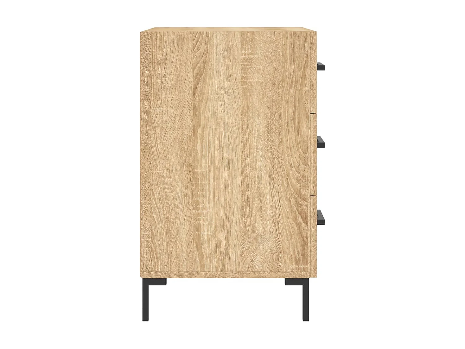 Nachtkastje 40x40x66 cm bewerkt hout sonoma eikenkleurig