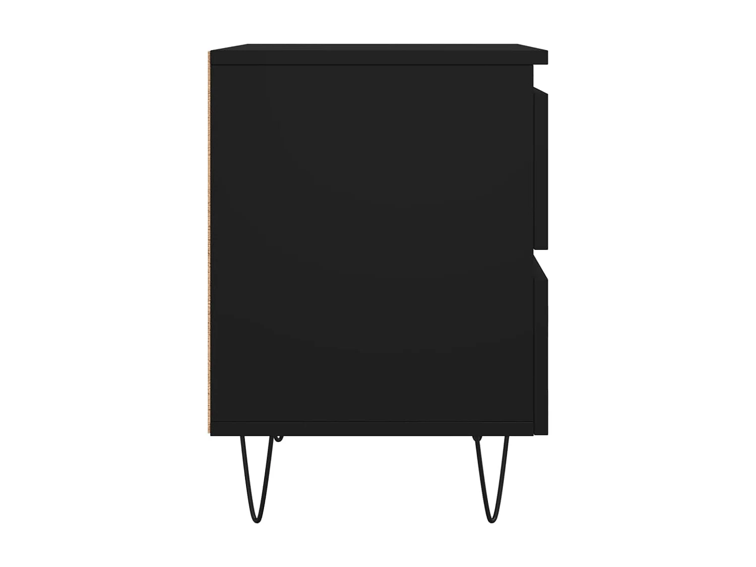 Mesas de cabeceira 2pcs 40x35x50 cm derivados de madeira preto