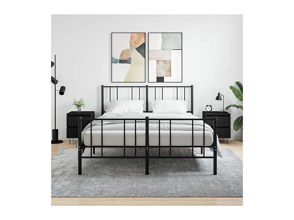 Nachtkastjes 2 st 40x35x50 cm bewerkt hout zwart