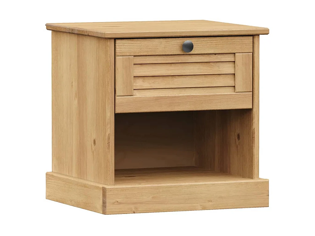 Comodino VIGO 42x35x42 cm in Legno Massello di Pino