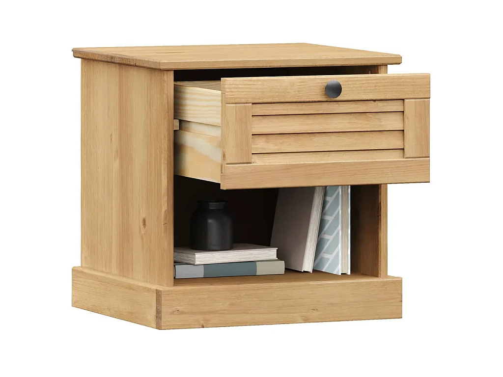 Table de chevet VIGO 42x35x42 cm bois de pin massif