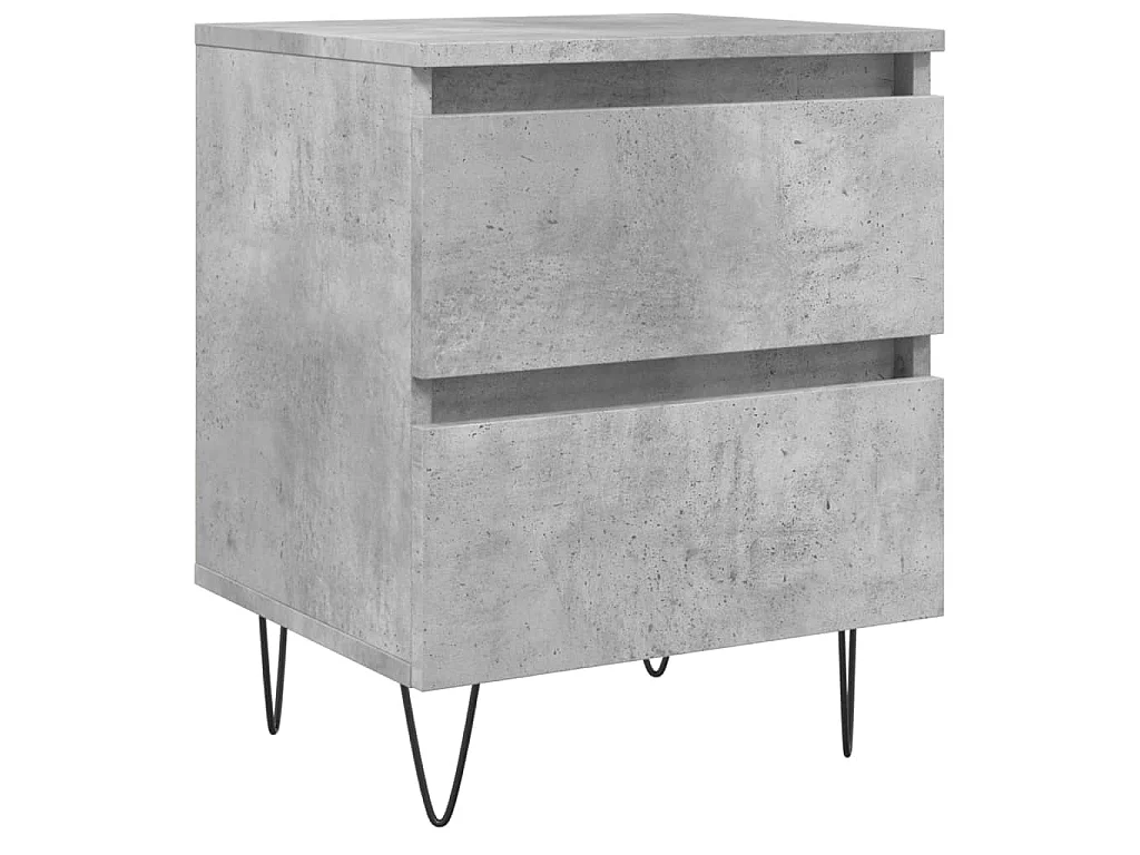 Nachttisch Betongrau 40x35x50 cm Holzwerkstoff