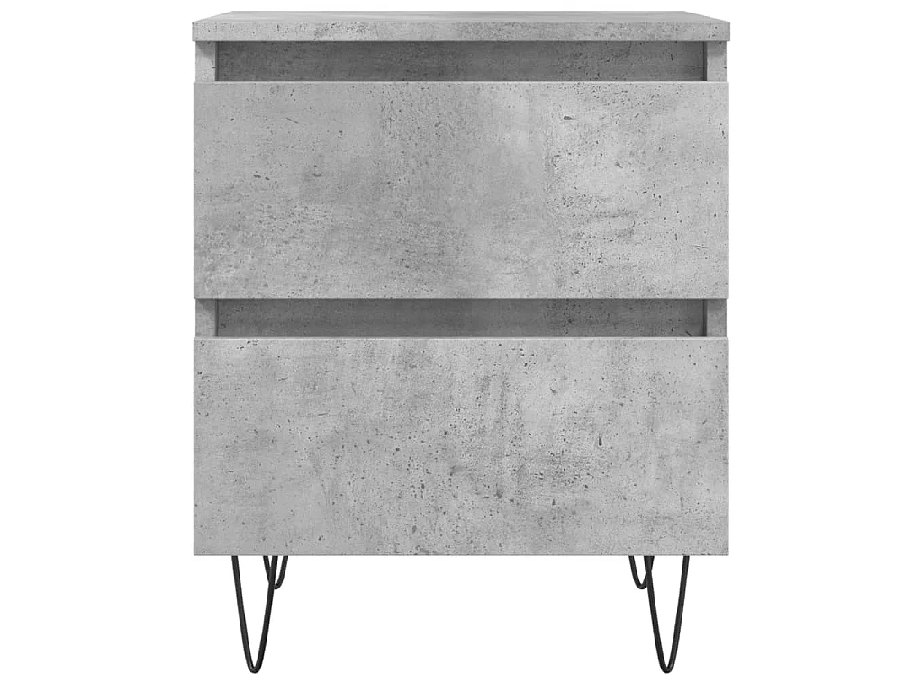 Nachttisch Betongrau 40x35x50 cm Holzwerkstoff