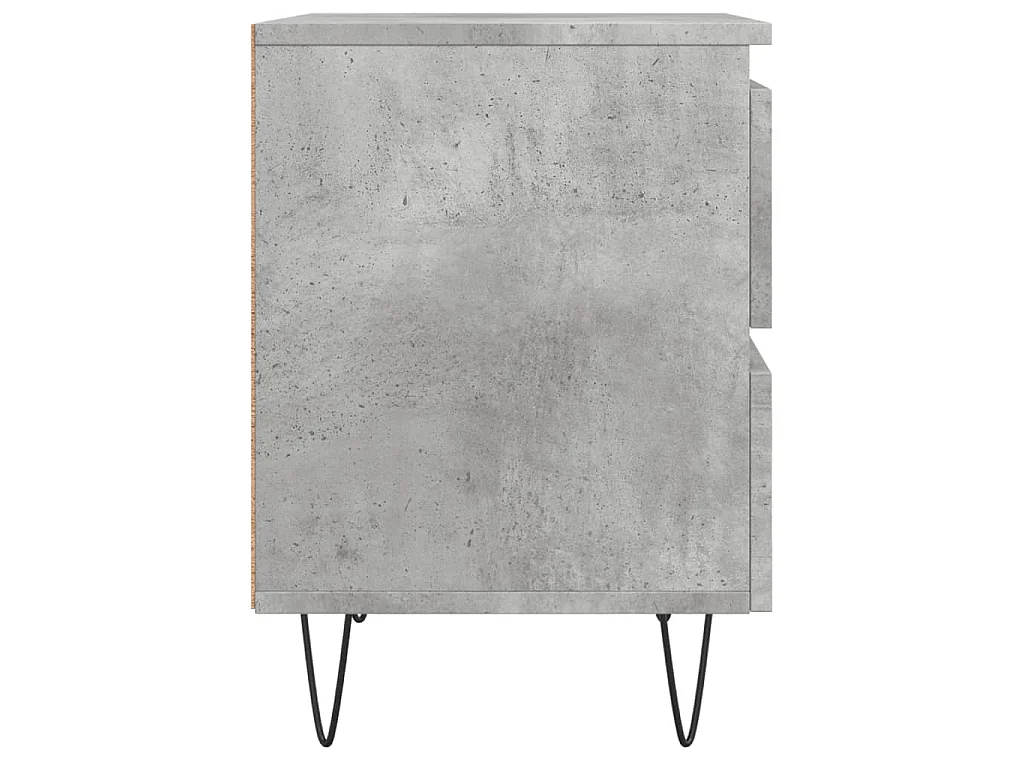 Nachttisch Betongrau 40x35x50 cm Holzwerkstoff