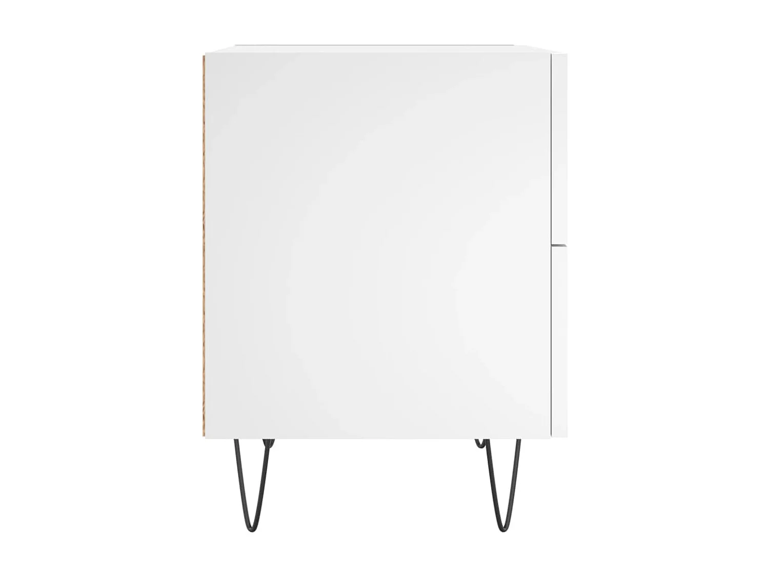 Tables de chevet 2 pcs blanc 40x35x47,5 cm bois d’ingénierie