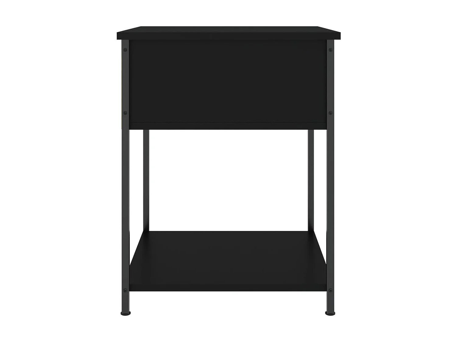 Nachttische 2 Stk. Schwarz 44x45x58 cm Holzwerkstoff