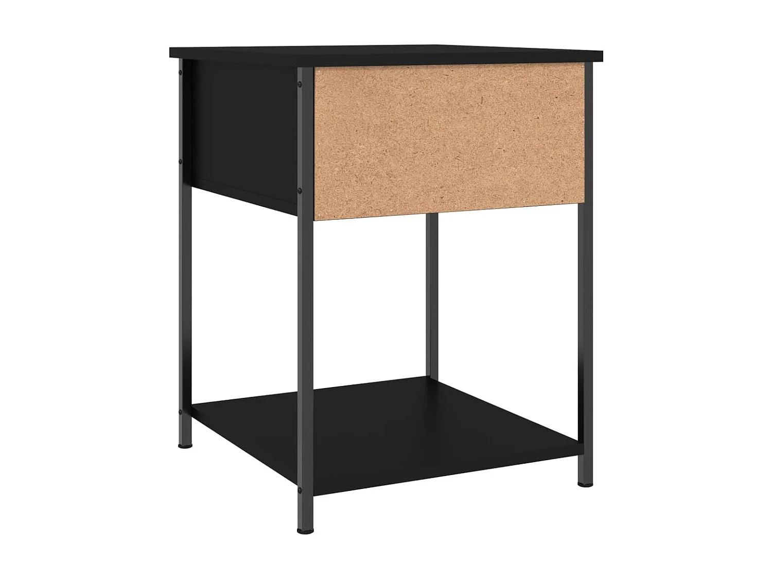 Nachttische 2 Stk. Schwarz 44x45x58 cm Holzwerkstoff
