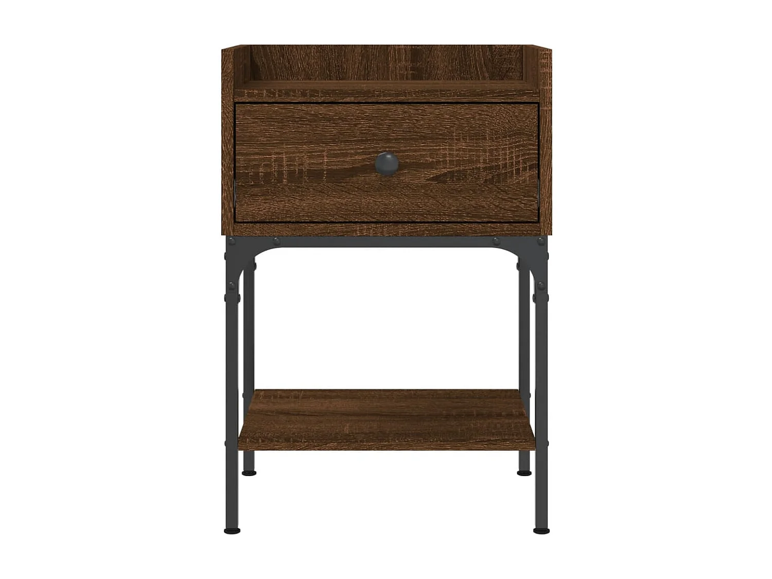 Nachttische 2 Stk. Braun Eichen-Optik 40,5x31x60 Holzwerkstoff