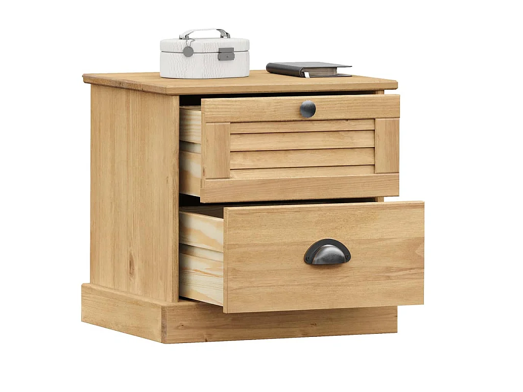 Table de chevet VIGO 42x35x42 cm bois de pin massif