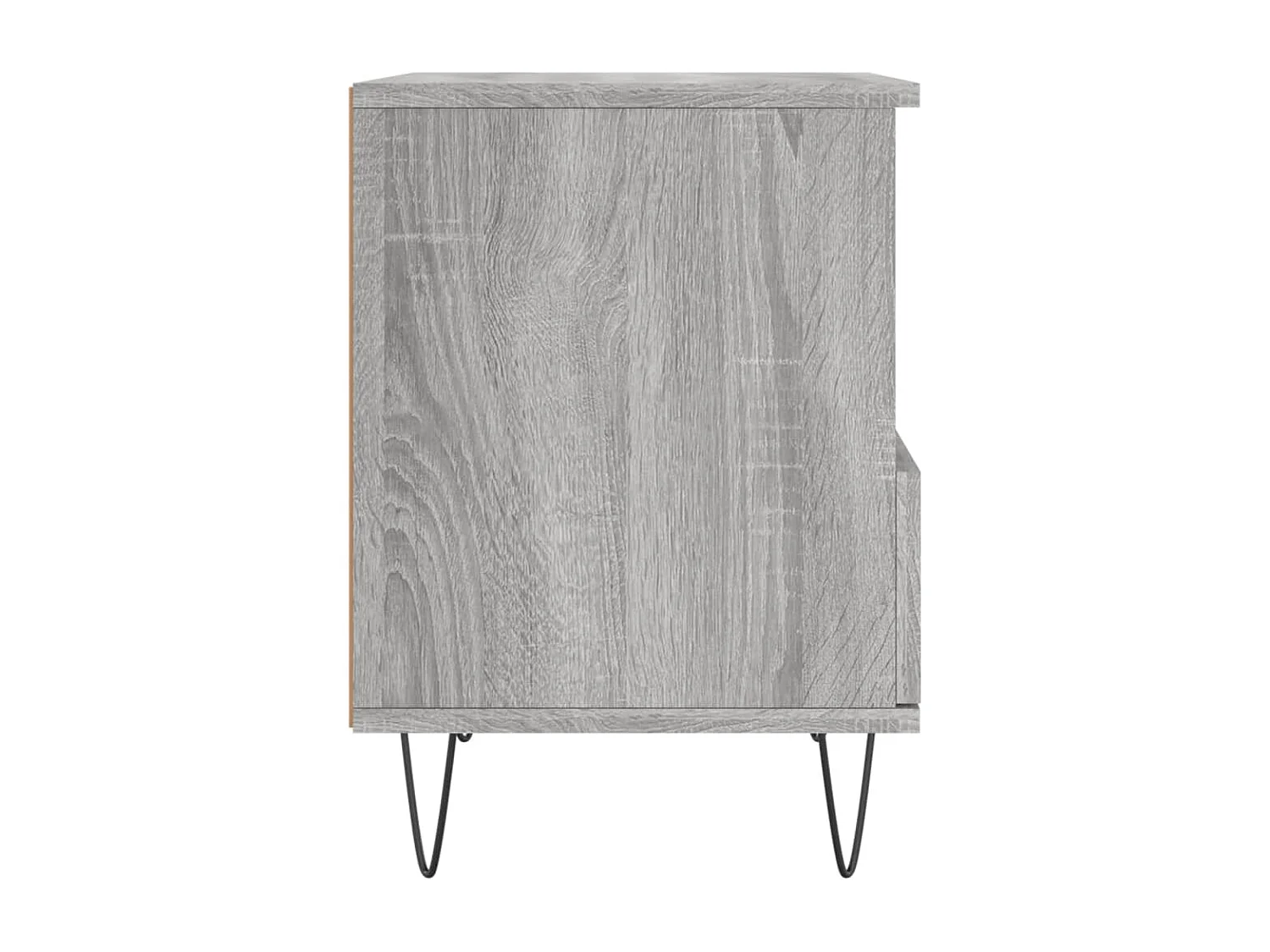 Comodino Grigio Sonoma 40x35x50 cm in Legno Multistrato