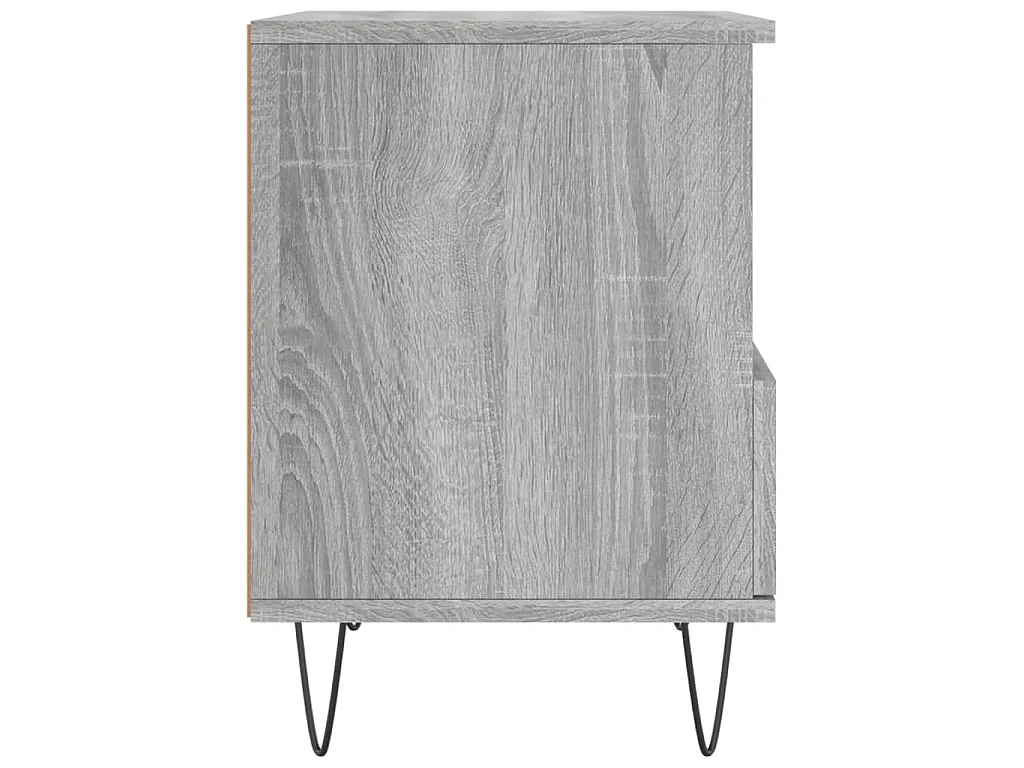 Table de chevet sonoma gris 40x35x50 cm bois d’ingénierie