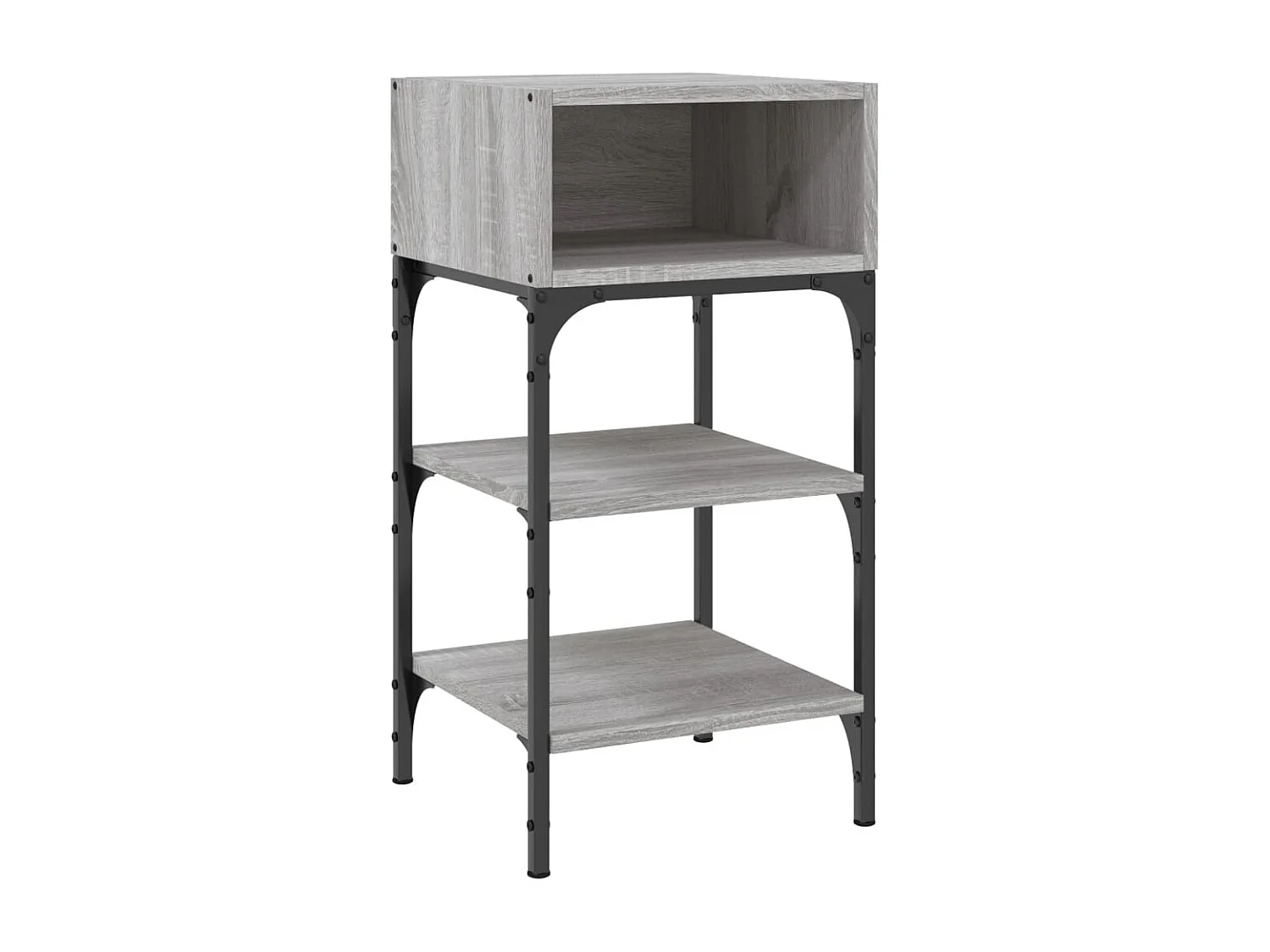 Comodini 2 pz Grigio Sonoma 35x34,5x70 cm in Legno Multistrato
