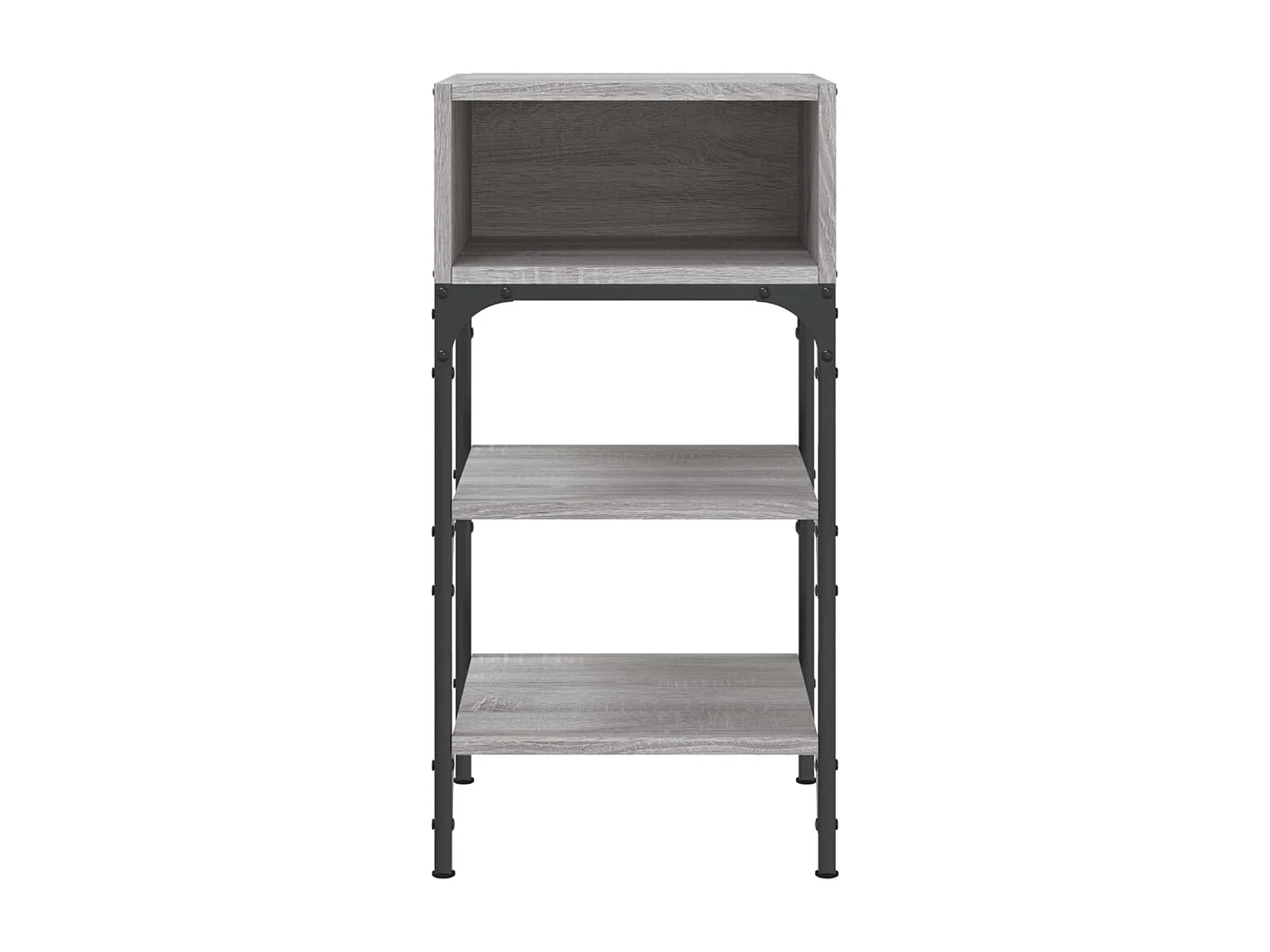 Comodini 2 pz Grigio Sonoma 35x34,5x70 cm in Legno Multistrato