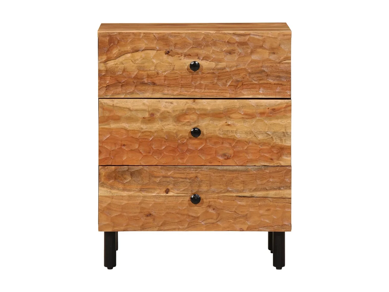 Table de chevet 50x33x60 cm bois d'acacia solide