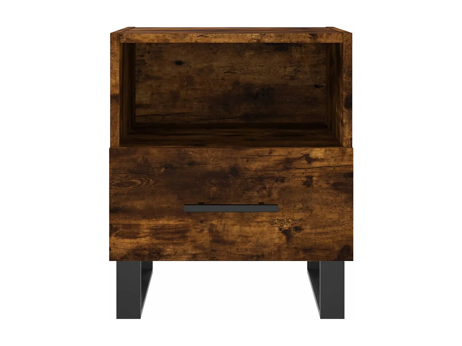 Nachtkastjes 2 st 40x35x47,5 cm bewerkt hout gerookt eikenkleur