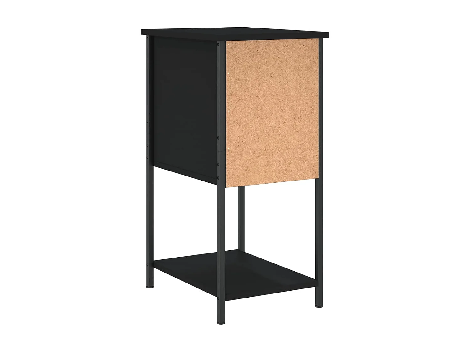 Table de chevet noir 32x42x70 cm bois d’ingénierie