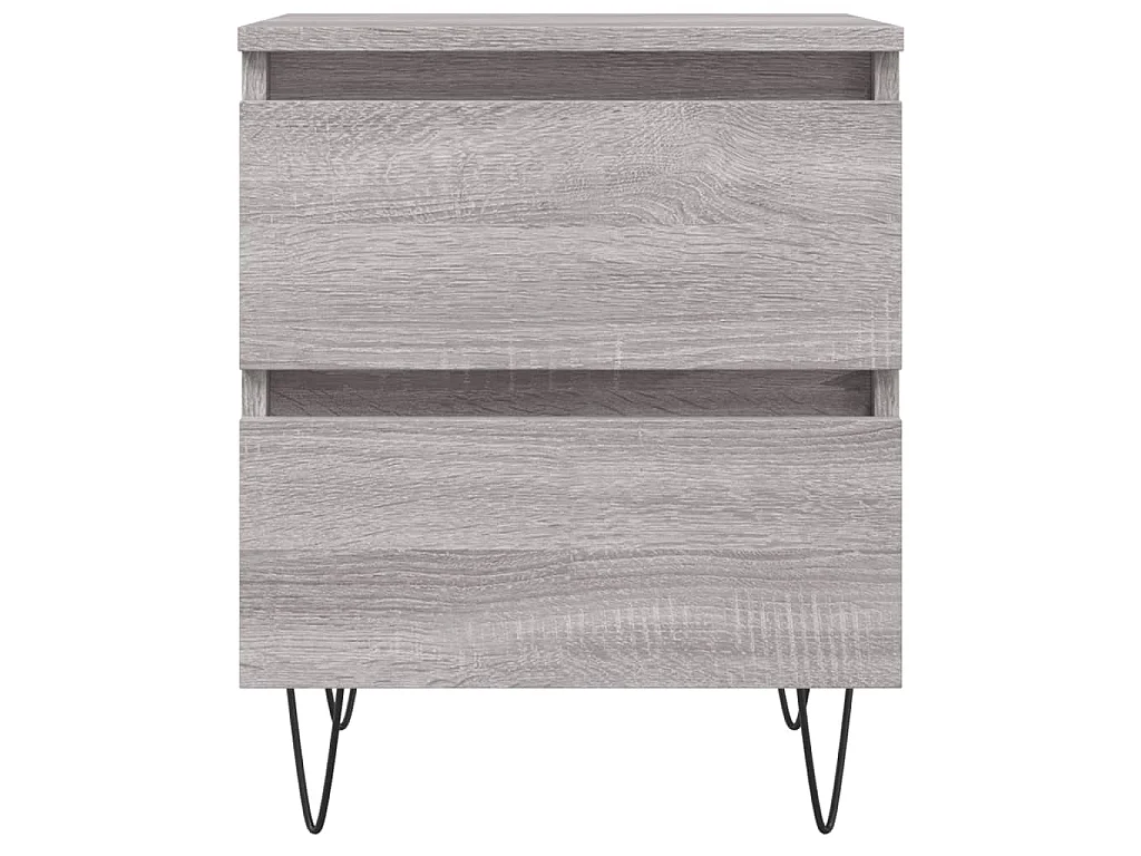 Tables de chevet 2 pcs sonoma gris 40x35x50 cm bois ingénierie
