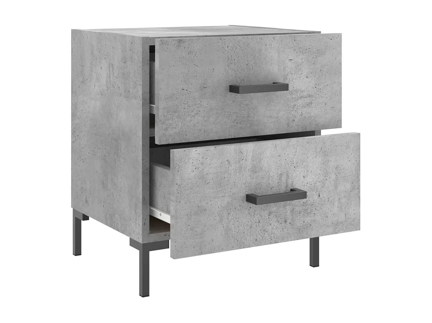 Nachttisch Betongrau 40x35x47,5 cm Holzwerkstoff