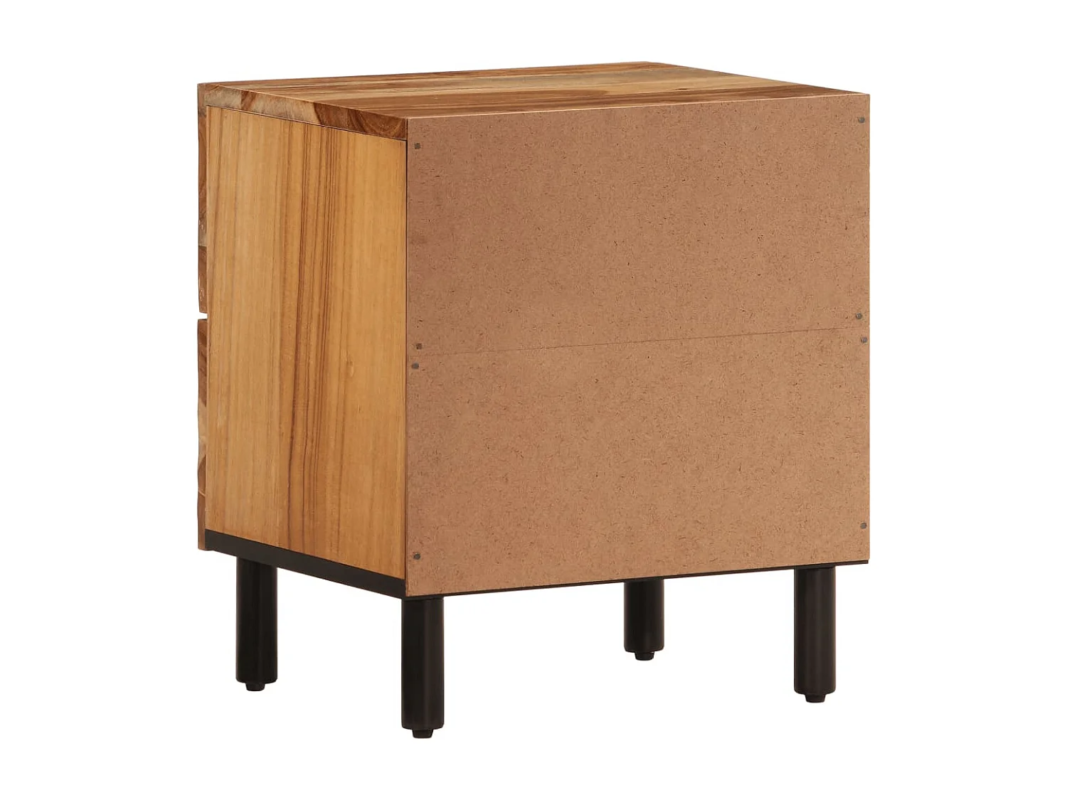 Tables de chevet 2 pcs 40x33x46 cm Bois d'acacia massif