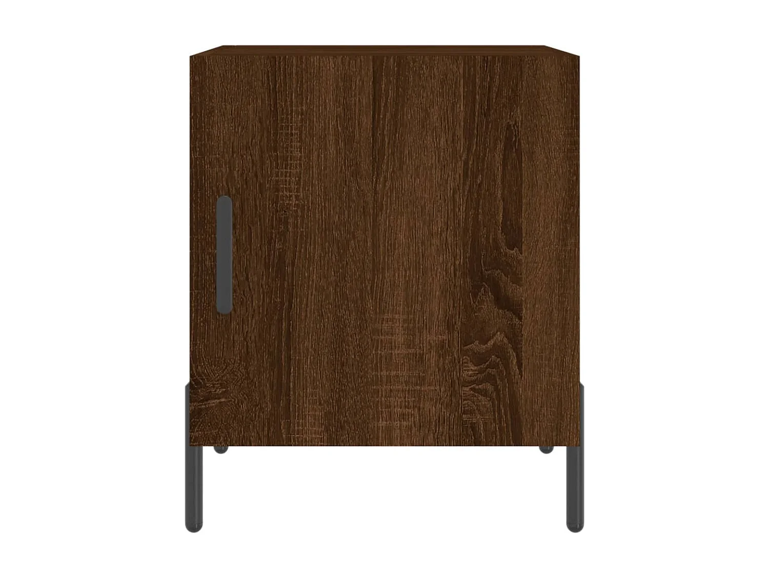 Nachttische 2 Stk. Braun Eichen-Optik 40x40x50 cm Holzwerkstoff